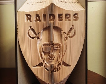 Las Vegas/Oakland Raiders Combination Book Folding -PATTERN ONLY