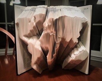 World Map Book Folding