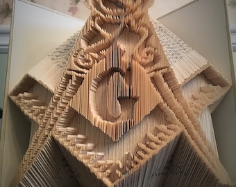Masonic Square and Compass Book Folding - PATTERN ONLY