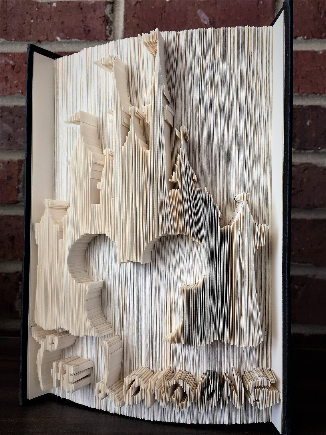 Disney Castle Book Folding Custom Name | Etsy