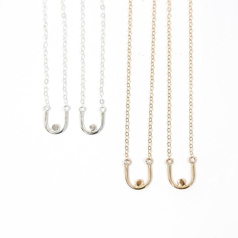 Silver BREAST Friends Necklaces