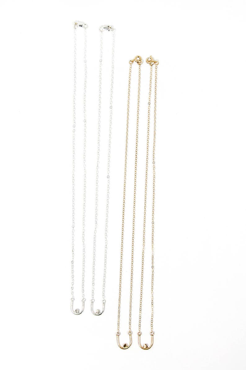 Silver BREAST Friends Necklaces