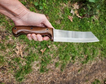 Kitchen/Camp Chopper Made From CPM154 Steel With A IPE Wood Handle And A Lanyard Hole. Comes With A Kydex Sheath