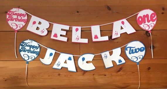 Personalized Birthday Banner 1st Birthday Banner Etsy