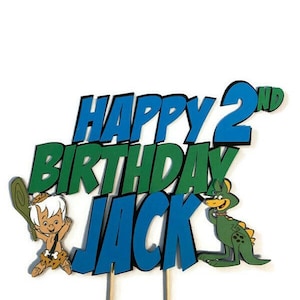 birthday cake topper ,bam bam