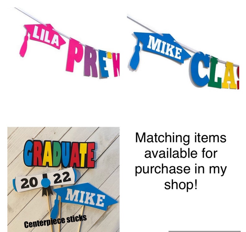 Preschool Graduation Cake Topper Pre K Graduation Etsy