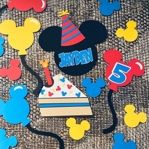 Birthday  decorations , disney vacation ,scrapbook cutouts , birthday  cutouts , window decorations