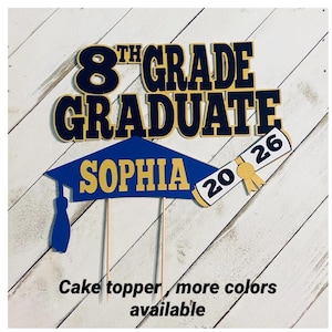 8th grade cake topper ,8th grade graduation cake topper, graduation cake topper , graduation decorations, class of 2024