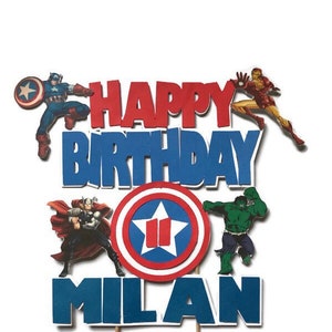 superhero cake topper, SuperHero Birthday, superhero birthday,