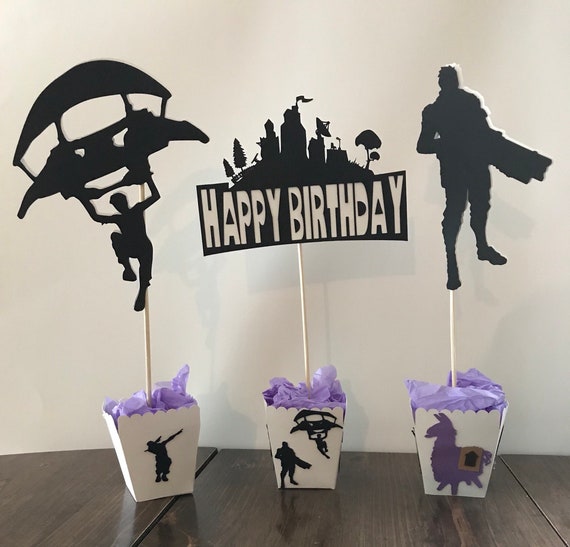 Fortnite birthday Fortnite centerpiece Fortnite Gamers | Etsy