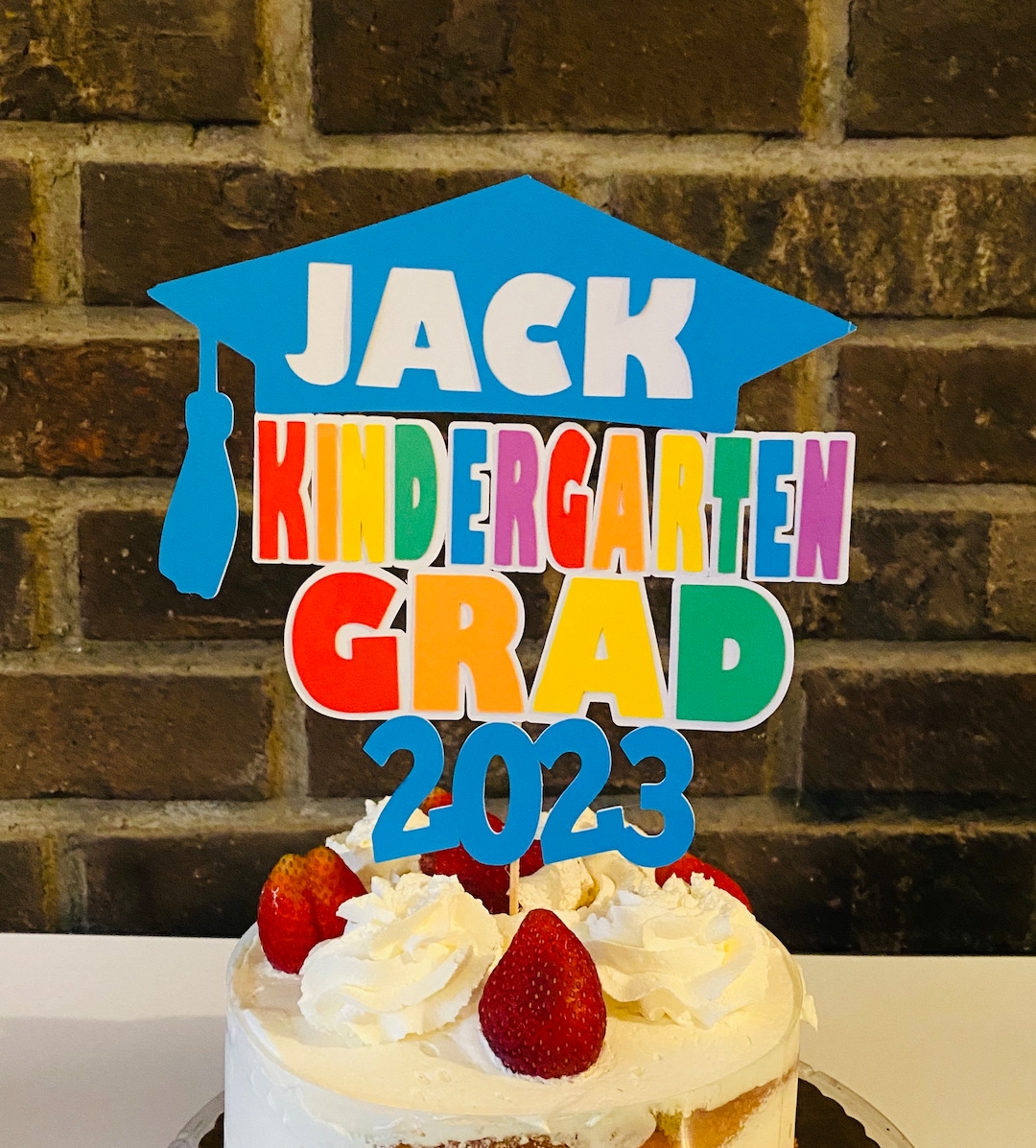 Kindergarten Graduation Cake Topper Kindergarten Graduation - Etsy
