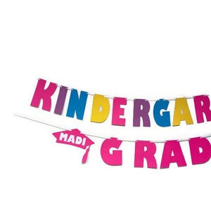 Kindergarten Graduation Banner Kindergarten Graduation - Etsy