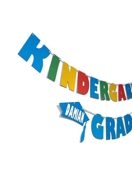 Kindergarten Graduation Banner Kindergarten graduation | Etsy