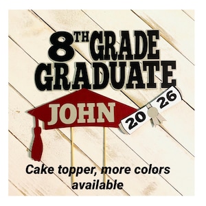 8th grade graduation cake topper, 8th grade graduation, graduation cake topper , graduation 2025,class of 2025