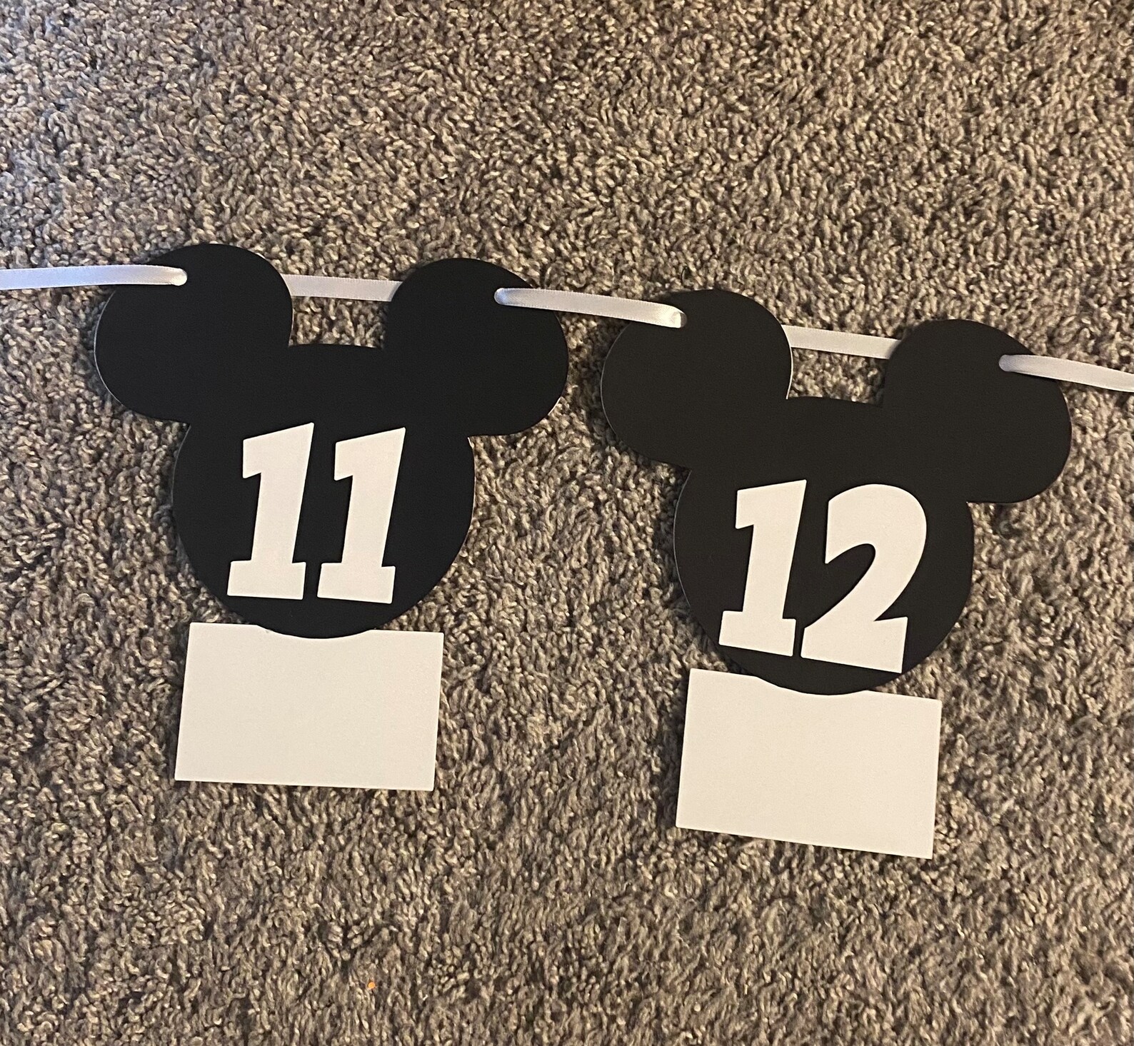 Mickey Milestone Banner , 1st Year Banner , 1st Banner