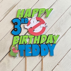 birthday cake topper , Ghost cake topper ,Slimer cake topper