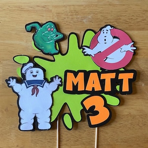 birthday cake topper , Ghost cake topper ,Slimer cake topper