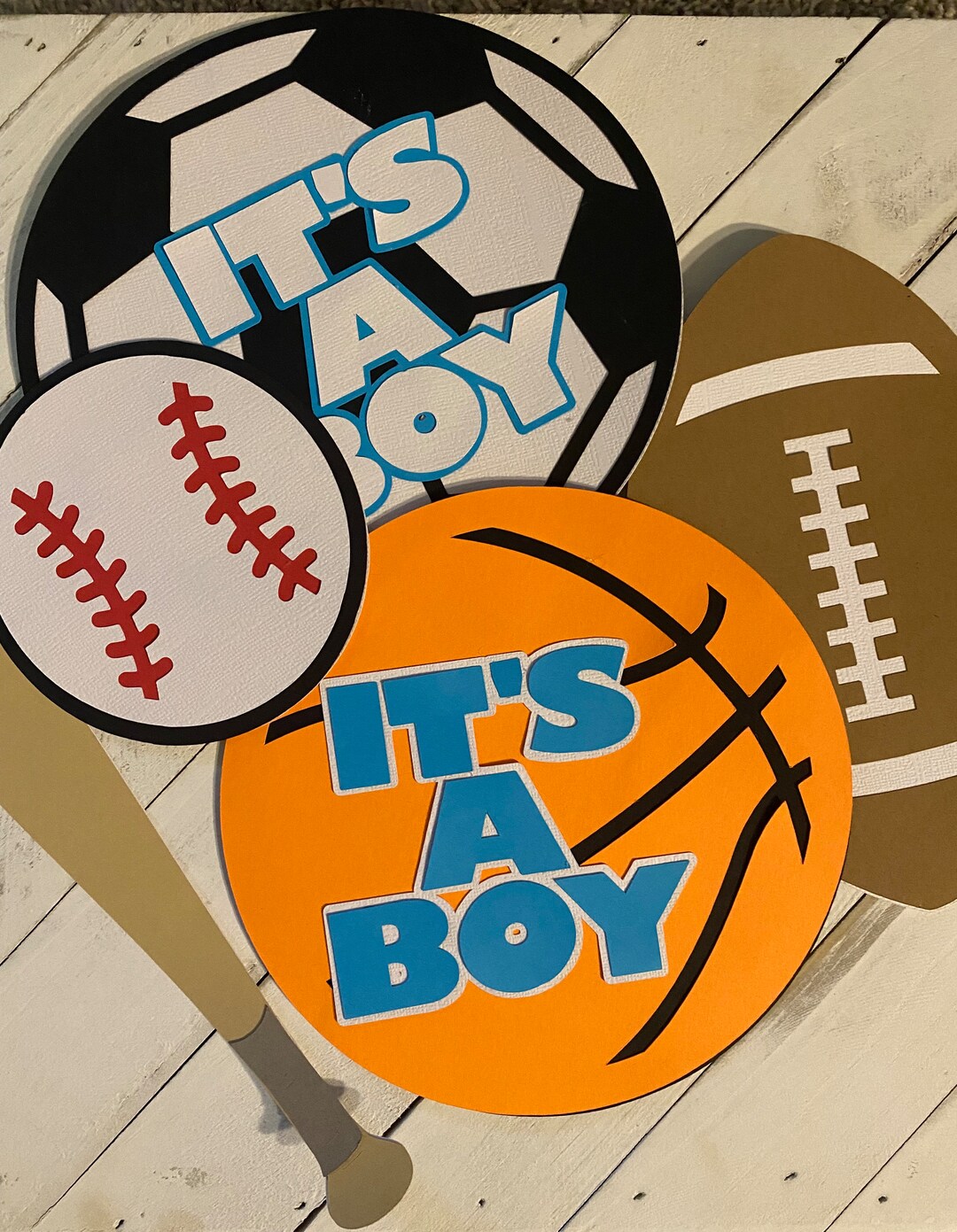 8 Extra Large Sports Cut Outs Sports Baby Shower Sports Etsy