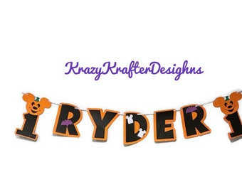 Halloween birthday banner,  Halloween birthday banner, not so scary Halloween