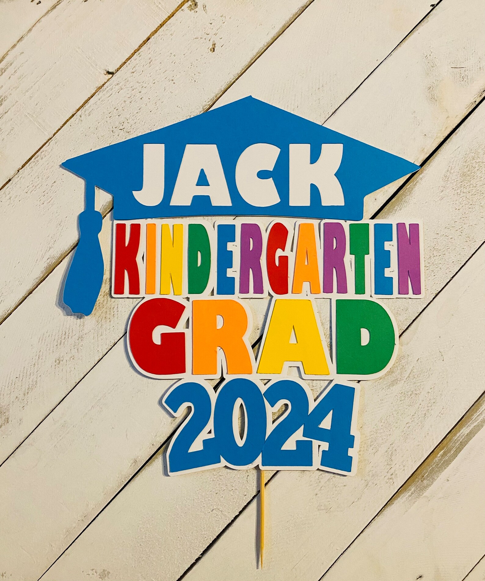 Kindergarten Graduation Cake Topper, Kindergarten Graduation