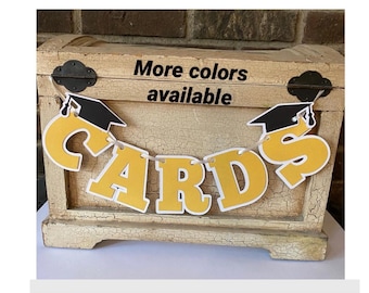 Card graduation banner, mini card banner , class of 2026, college bound, graduate, graduation acceptance, bed party, high school graduation