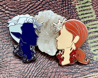 Fortune's Favor - Shadowgast, Enamel Pins, gift, Caleb Widogast, Essek Thelyss, Critical Role, D&D