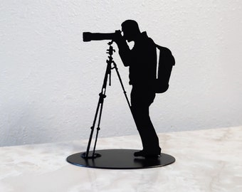 Photographer, Photography, Home Decor, Shelf Decoration, Steel