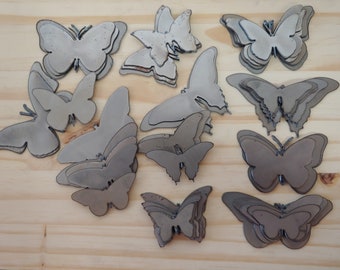 Butterflies - Steel- Craft Supply- Metal- Butterfly- Hobby- Grab Bag