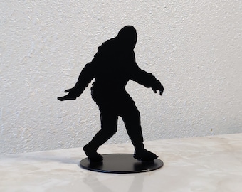 Bigfoot, Sasquatch, Yeti, Metal Art, Home Decor, Paperweight, Shelf Decoration, Metal