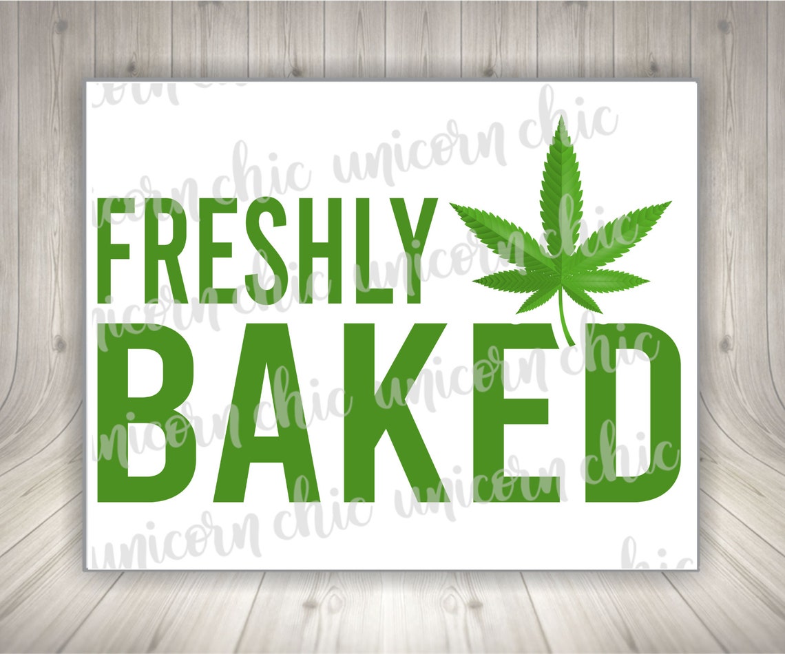 Freshly Baked Marijuana Sublimation Transfer Pot Cannabis Etsy