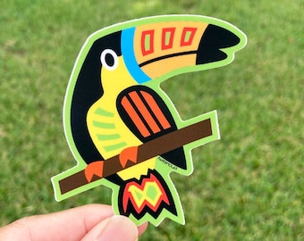 Toucan Vinyl Sticker, 3" wide