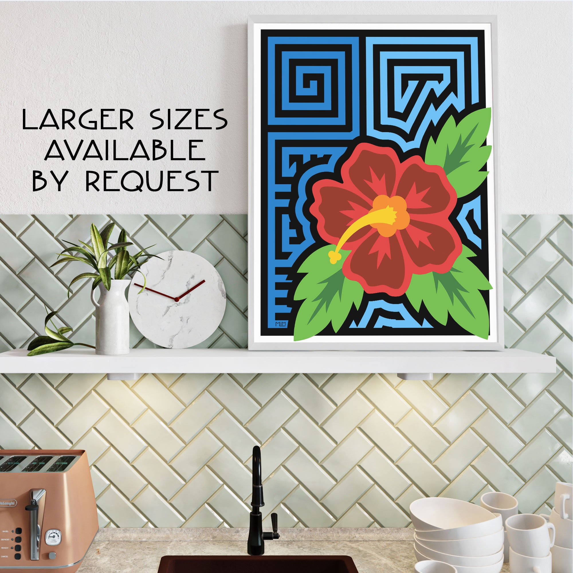 Red Hibiscus Mola-inspired Art Print - Etsy Red Hibiscus Mola-inspired Art Print - Etsy