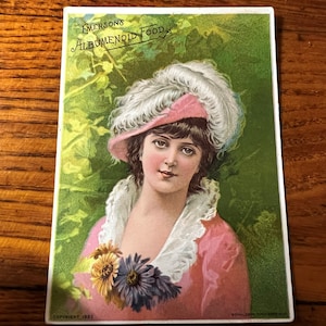 1880s Trade Card - Emerson&#39;s Albumenoid