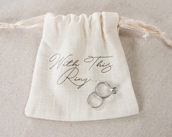 wedding ring pouch
