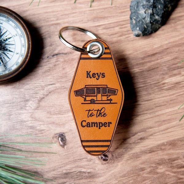 Vintage Motel Keychain Pop Up Camper | Keys to the Camper Vintage Camper, 5th Wheel Camper