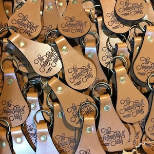 Custom Leather Keychains | Groomsmen gift, Bridal Party Gift