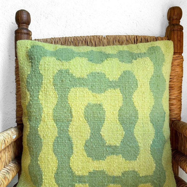 Green Pillowcover, Lime Pillow, Green Throw Pillow, Green and Sage, Spiral Pillow, Green Spiral, Spiral Pillow Cover, Square Pillow Case