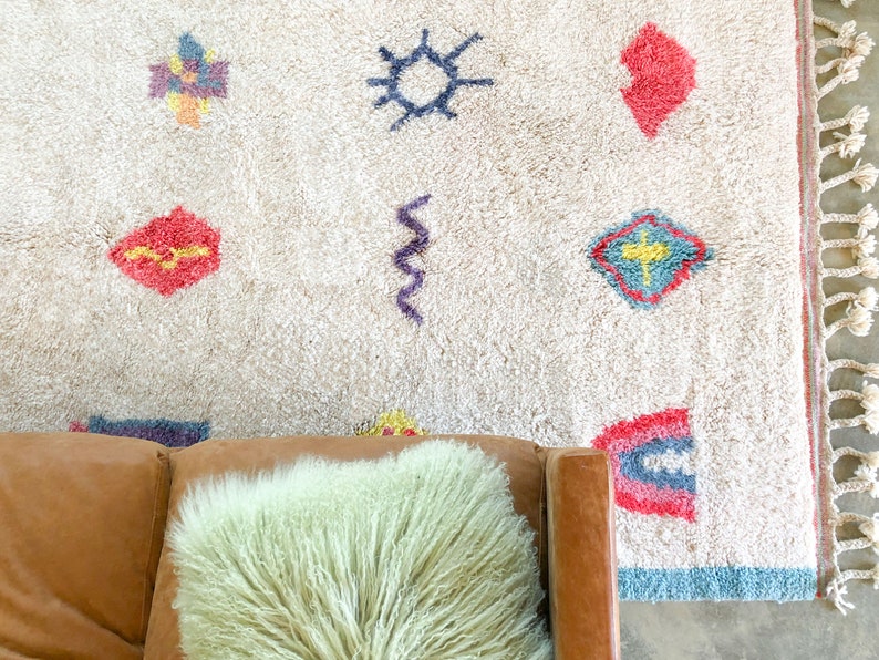 Bright Moroccan Rug Colorful Moroccan Rug Colorful Area Rug Etsy