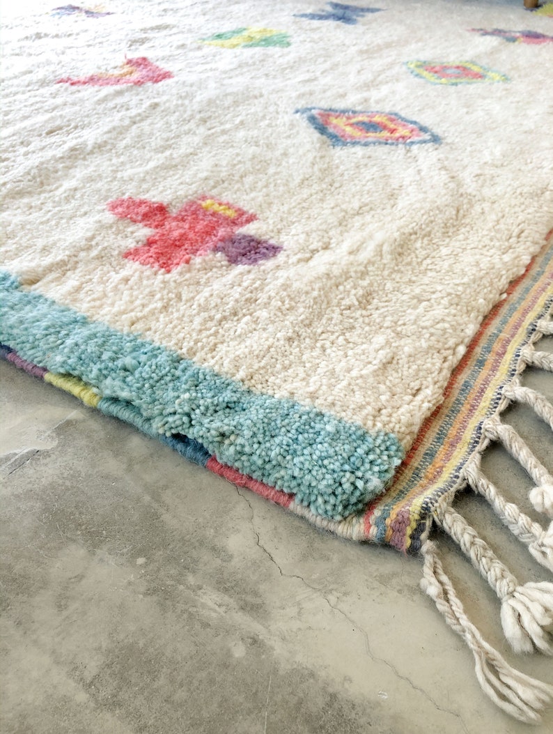 Bright Moroccan Rug Colorful Moroccan Rug Colorful Area Rug Etsy