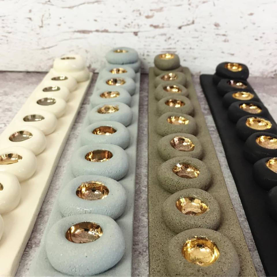 Hanoukka Menorah, Menorah en Céramique, Décorations de Hanoukka, Juive Pour Hanoukka