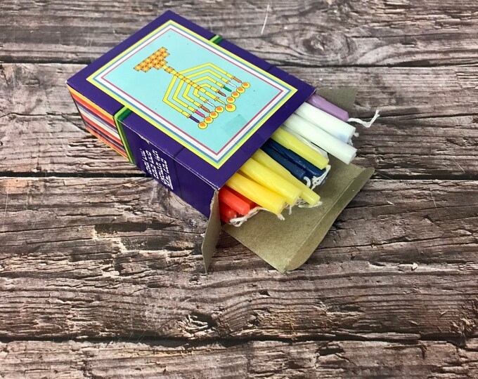 Hanukkah Candles / 44 per Box Made in Israel for Jewish Hanukkah