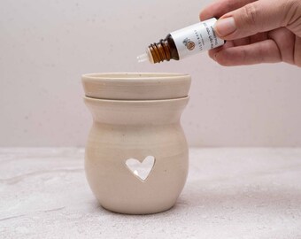 Ceramic essential oil burner, Ceramic oil diffuser, Pottery aromatherapy