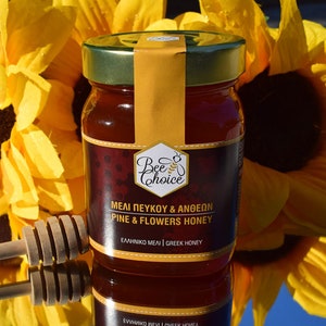 Pines and flowers honey, Pure honey, unprocessed, raw honey
