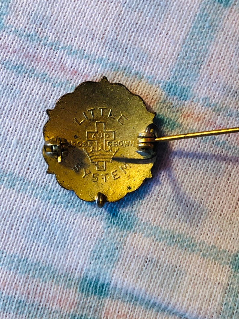 Vintage Cross and Crown Pin Church Collectable Religious Etsy