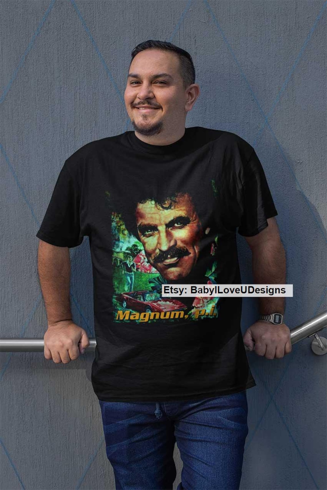 Magnum P.I. T Shirt Tom Selleck Vintage Movie TV Show T-Shirt | Etsy
