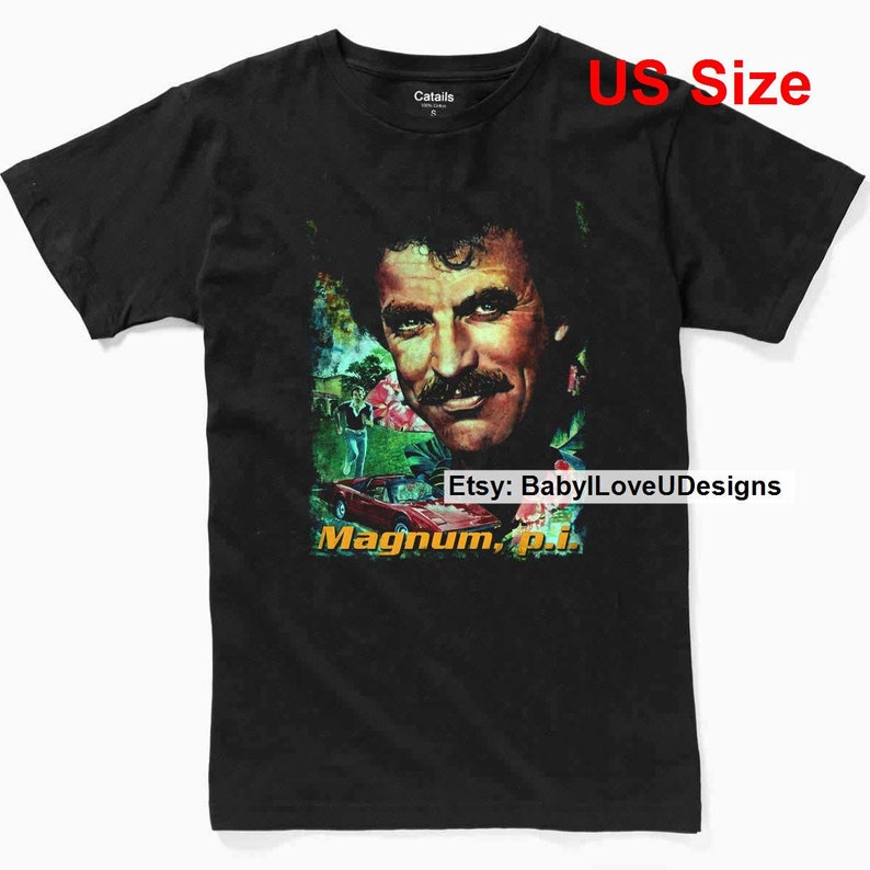 Magnum P.I. T Shirt Tom Selleck Vintage Movie TV Show T-Shirt | Etsy