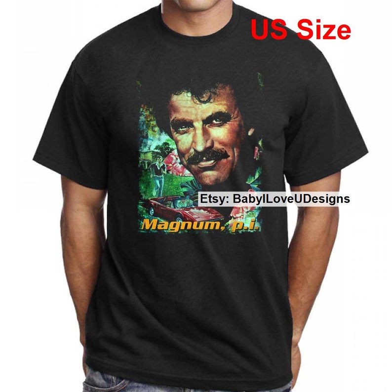 Magnum P.I. T Shirt Tom Selleck Vintage Movie TV Show T-Shirt | Etsy