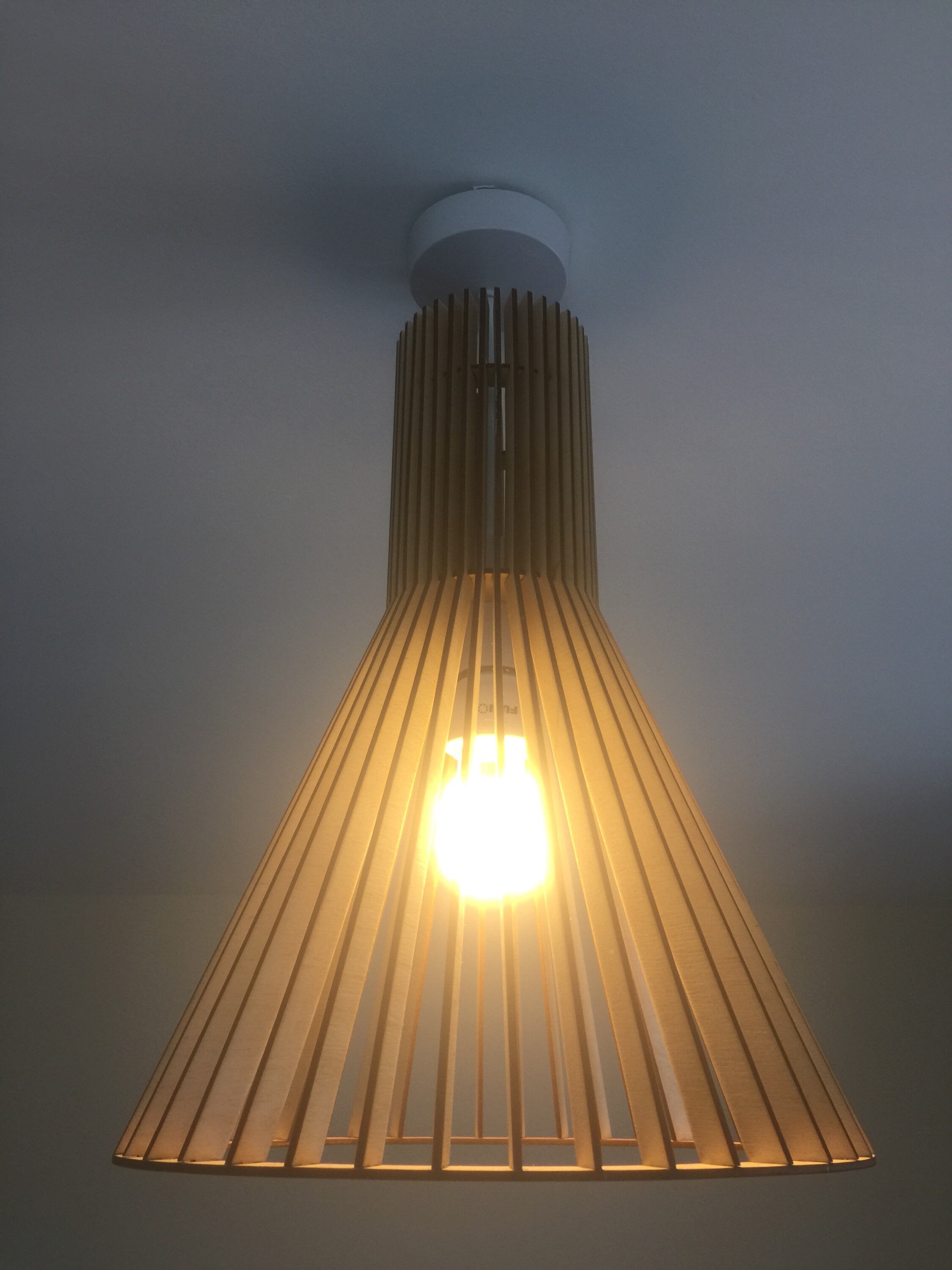 Nordic Style Pendant Ceiling Light Shade Kit in Birch Wood Etsy UK