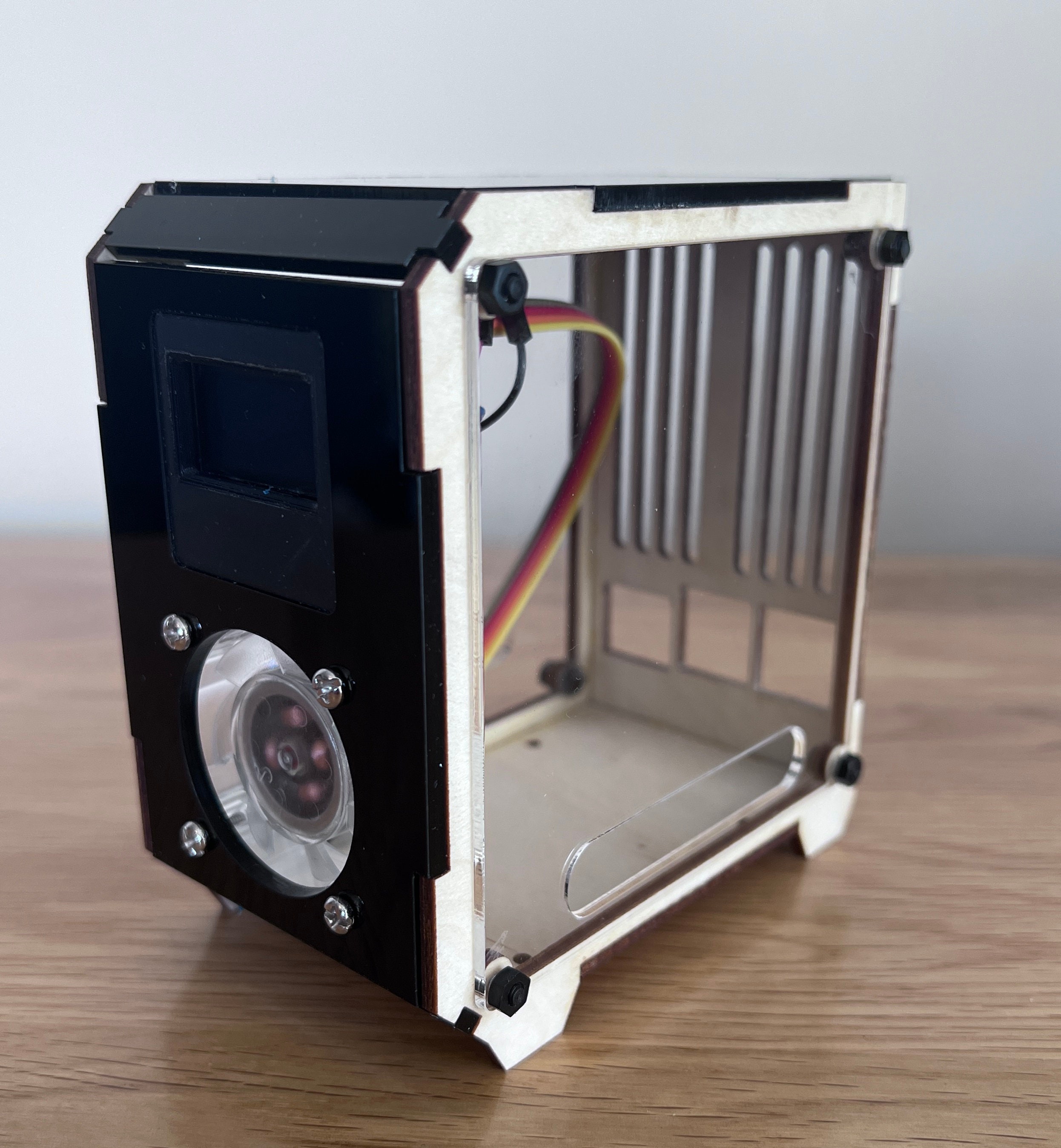 Black Acrylic Raspberry Pi Mini Tower Case With OLED & Fan - Etsy UK