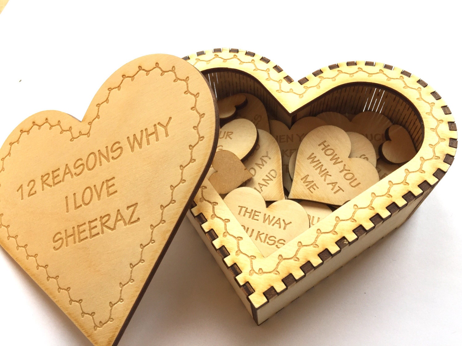 Personalized '12 Reasons Why...' Gift Box for Etsy UK